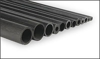Carbon fiber pultruded tube - 8mm x 6mm x 1000mm