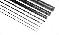 Carbon fiber pultruded rod - 2mm x 1000mm